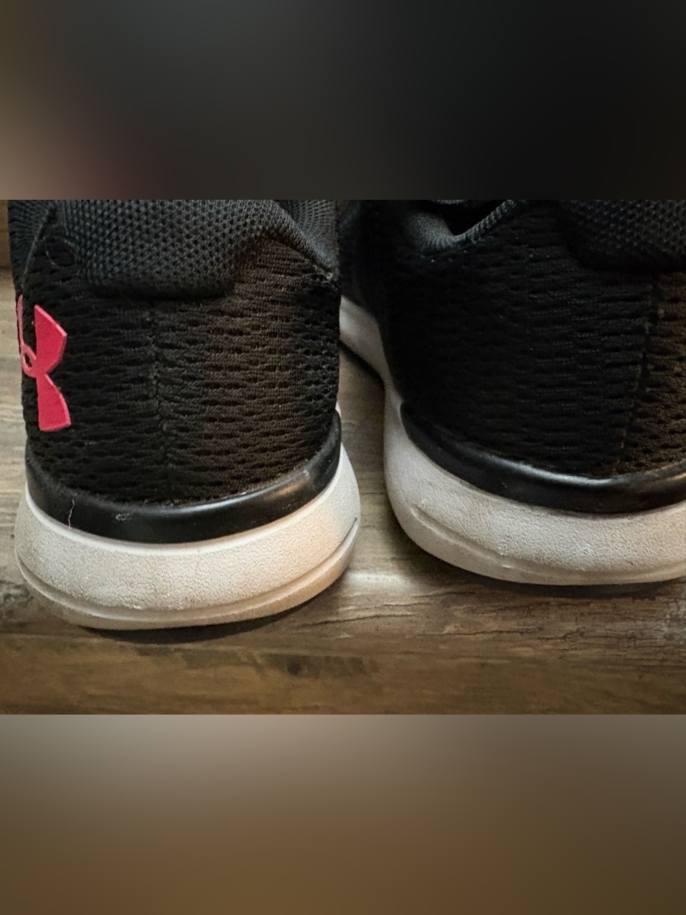 Under Armour Black Sneakers with Pink Accents - Picture 7 of 9